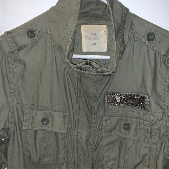H&M Army green Parker jacket - Picture 7 of 13